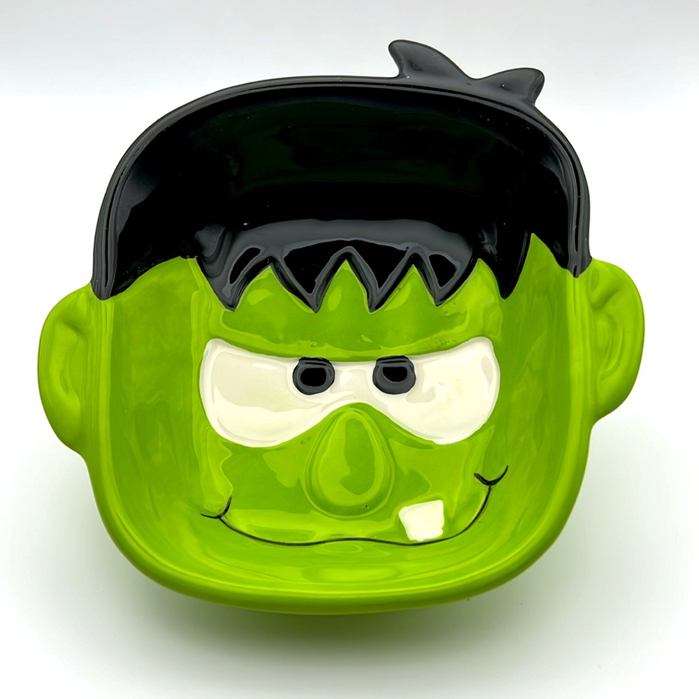 FRESH DECOR MONSTER FRANKENSTEIN CANDY DIP BOWL HALLOWEEN 🎃